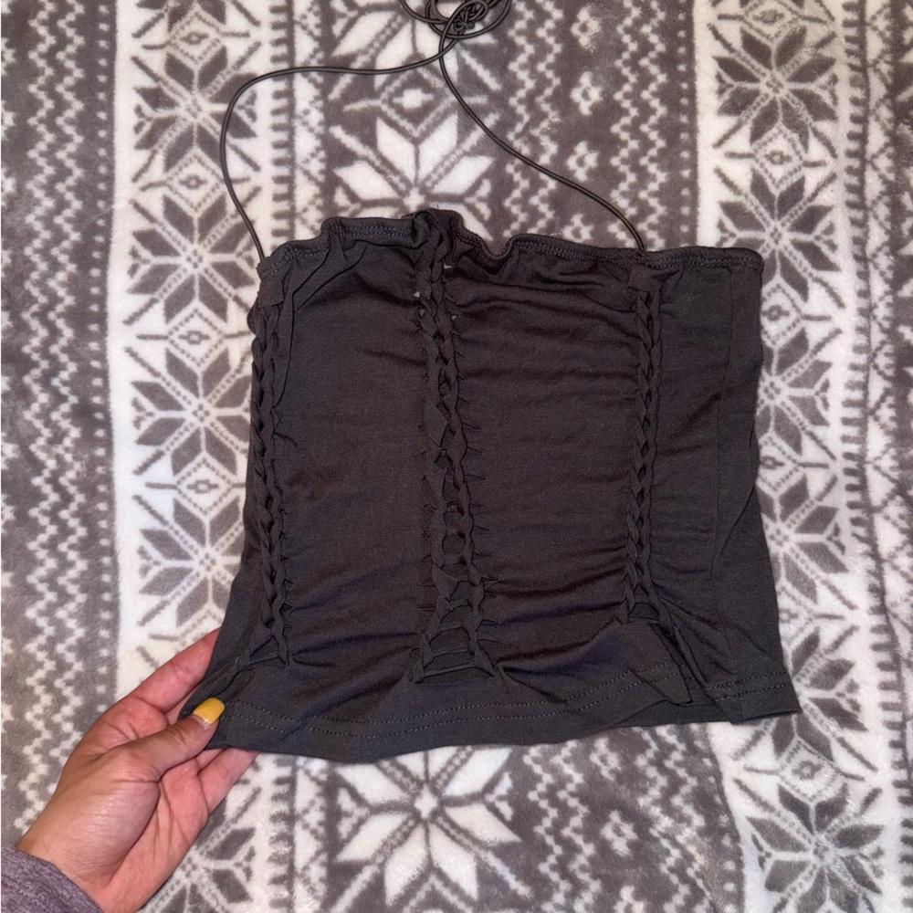 SHEIN Charcoal Gray Top